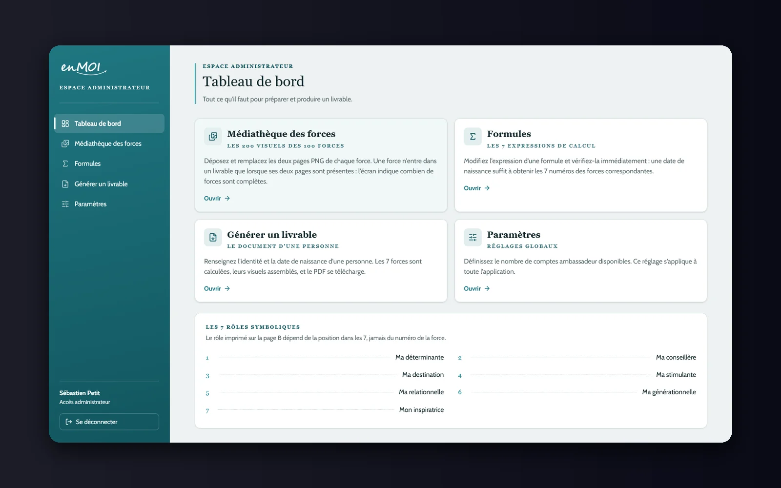 Aperçu du projet EnMoi | Application SaaS bien-être