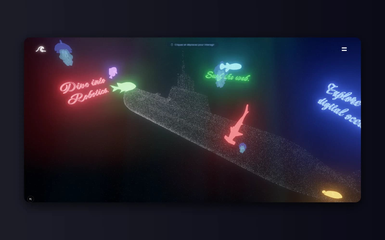 Aperçu du projet SebaNeoWave | Site vitrine 3D